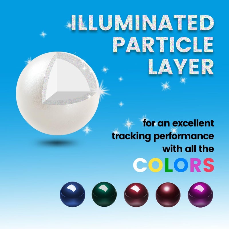 Perixx PERIPRO-303 GWH Small Trackball - 1.34 Inches Replacement Ball for PERIMICE and M570 - Glossy White - Image 2